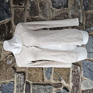 Lafayette 148 New York Tan cardigan sweater size Small